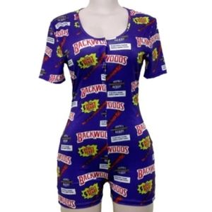 Short-sleeved Purple Backwoods Onesie